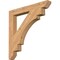 Ekena Millwork Merced Slat Smooth Bracket, Western Red Cedar, 3 1/2"W x 30"D x 30"H BKT04X30X30MRC06SWR - alternate 1